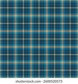 Nostalgia textile background plaid, printout seamless tartan texture. Spring vector pattern fabric check in dark and cyan colors palette.