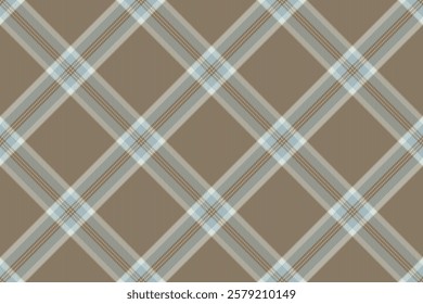 Nostalgia texture seamless fabric, british tartan plaid background. Beautiful check vector pattern textile in pastel and amber colors palette.