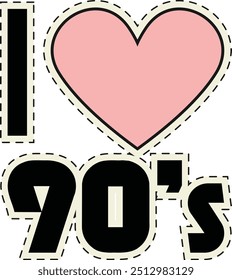 nostalgic 90s visual prepared in vector