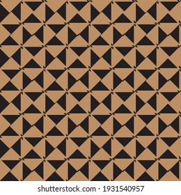 Diseño de patrones sin fisuras de geo artístico nostálgico en negro, oro, beige, camello 