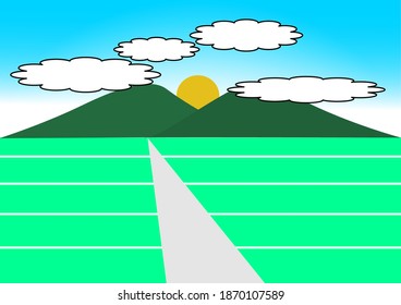 Nostalgic Drawing of Mount View