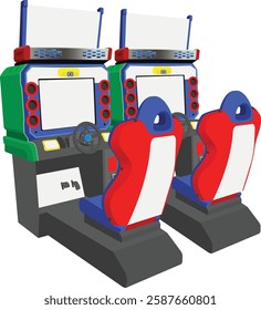 Nostalgic Racing Arcade Kart Game Machine