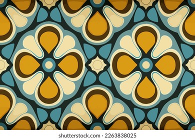 Nostalgic retro pattern. Geometric graphic line seamless retro color background. Modern luxury ornate elegant minimal vintage retro style print design for texture textile wallpaper background backdrop