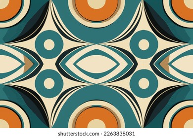 Patrón retro nostálgico. Línea gráfica geométrica de color retro sin fisuras. Diseño moderno de impresión estilo retro minimalista con decoración lujosa y elegante para el fondo de fondo de papel textil