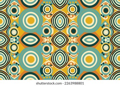 Nostalgic retro pattern. Geometric graphic line seamless retro color background. Modern luxury ornate elegant minimal vintage retro style print design for texture textile wallpaper background backdrop