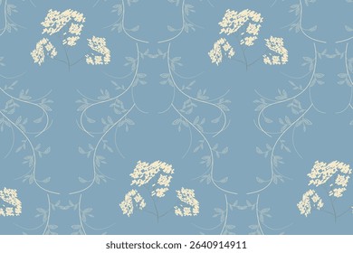 A nostalgic toned pastel floral design evoking retro sweetness, perfect for packaging, stationery, and girly accessories.