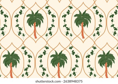 A nostalgic, vintage take on tropical florals using muted retro tones and aged textures. Evokes a timeless beach postcard vibe for stationery, wallpaper, and fashion.