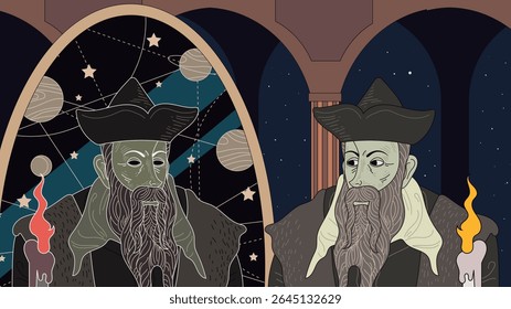 nostradamus old man astrólogo seer