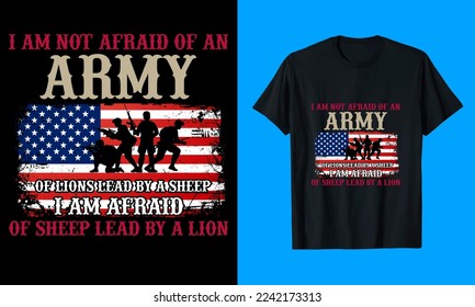 No le tengo miedo a un ejército de leones liderado por una oveja. Temo al plomo de oveja por un diseño de camiseta de león.