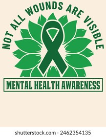 Not all wounds are visible mental health awareness