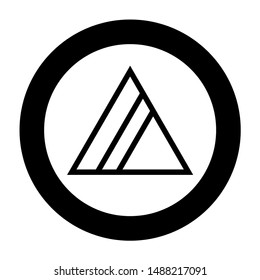 Not allowed in circle round blackn Do not can bleached with chlorine Clothes care symbols Washing concept Laundry sign icon in circle round black color