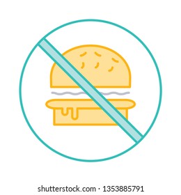 not allowed   fast food   stop  