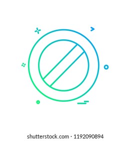 Not allowed icon design vector