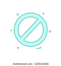 Not allowed icon design vector