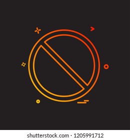 Not allowed icon design vector
