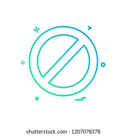Not allowed icon design vector