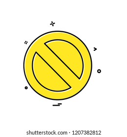 Not allowed icon design vector