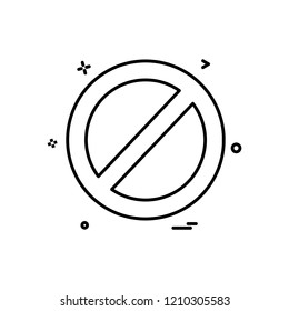 Not allowed icon design vector
