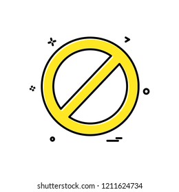 Not allowed icon design vector