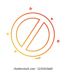 Not Allowed icon design vector