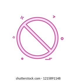 Not allowed icon design vector