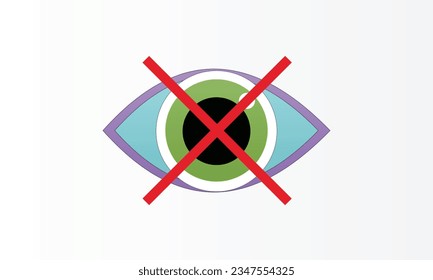 Icono no permitido con un fondo blanco. Ilustración de diseño de vectores.