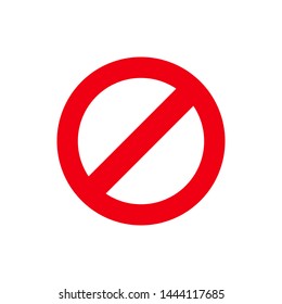 Not Allowed icon. flat illustration of Not Allowed vector icon for web