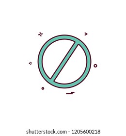 not allowed icon vector desgin