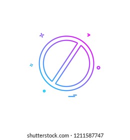 not allowed icon vector desgin