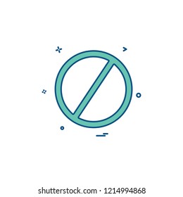not allowed icon vector desgin
