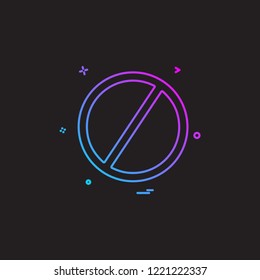 not allowed icon vector desgin