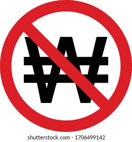 Icono no permitido con signo ganado