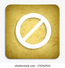Not Allowed parchment icon