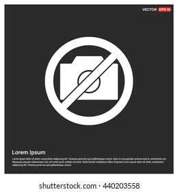 Not Allowed Photo camera icon 