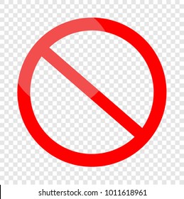 Not Allowed Sign

