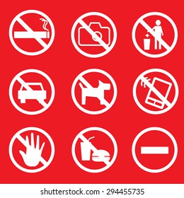 Not allowed sign.