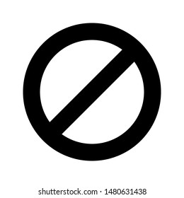 Not Allowed Sign icon. flat illustration of Not Allowed. vector icon. 