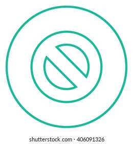 Icono de línea de signo no permitido.