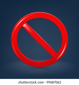 Not Allowed Sign, mesh