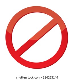 Not Allowed Sign, vector