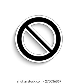 Not Allowed Sign Vector Icon Stock Vector (Royalty Free) 275036867 ...