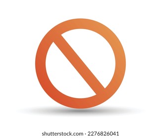 Not Allowed, stop sign and badge prohibition, no label and warning forbidden, caution not and attention, prohibited alert and banned danger, exclusion rule symbol. Vector flat design illustration, 