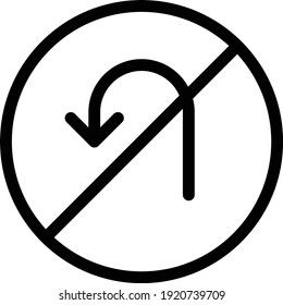 not allowed vector colour line icon