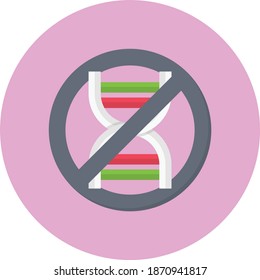 not allowed vector flat colour icon