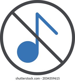 not allowed vector glyph colour icon