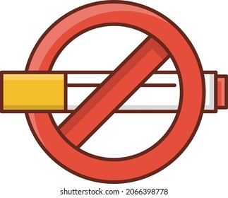 ilustración vectorial no permitida en un fondo transparente. Símbolos de calidad superior.Icono de color plano de línea vectorial para el concepto y el diseño gráfico.