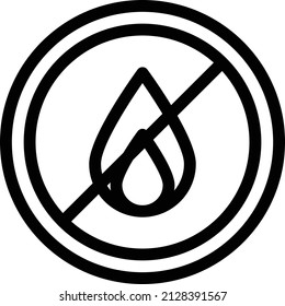 not allowed Vector illustration on a transparent background. Premium quality symbols. Stroke vector icon for concept and graphic design.