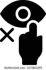 Not Allowed Vector illustration on a transparent background.Premium quality symbols.Glyphs vector icon for concept and graphic design.