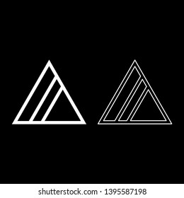 Not allowed whiten Do not can bleached with chlorine Clothes care symbols Washing concept Laundry sign icon outline set white color vector