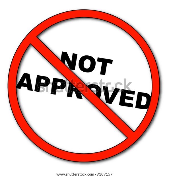 not-approved-symbol-words-not-approved-stock-vector-royalty-free-9189157